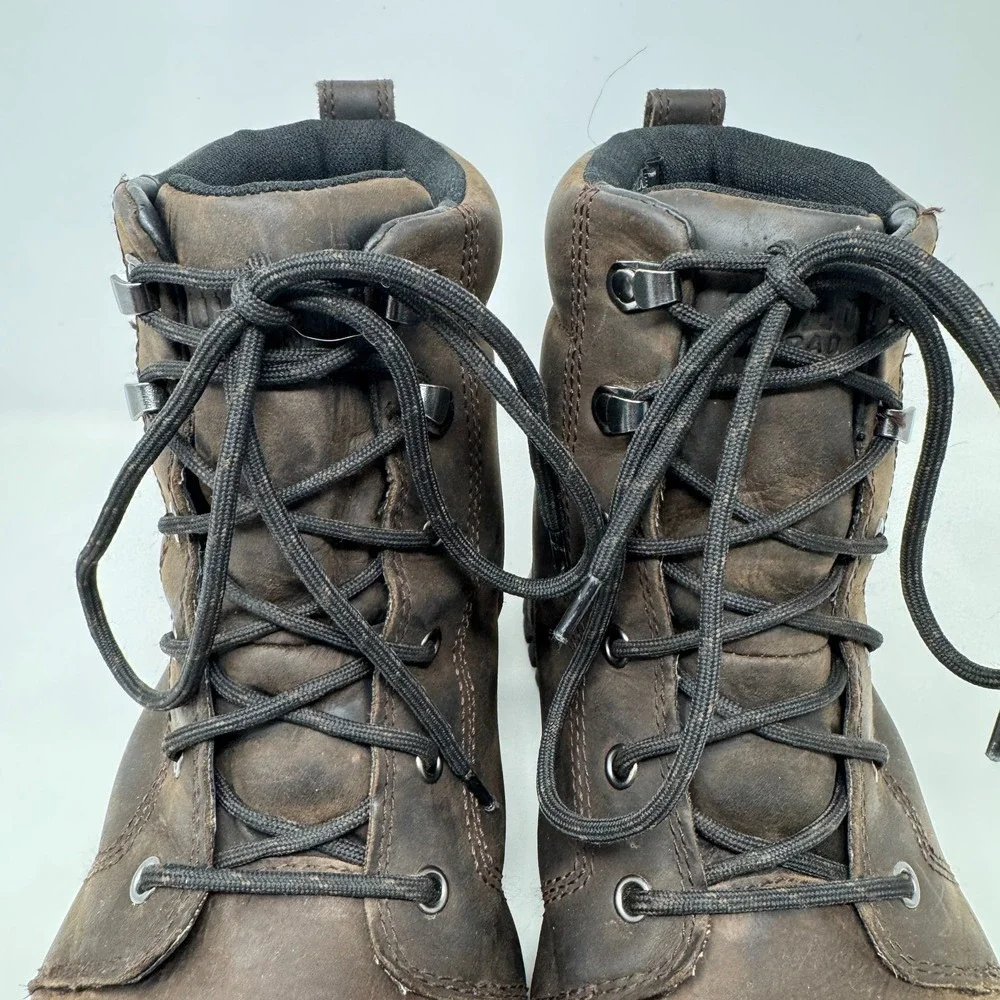 Duluth Trading Company Work Boots Brown Leather Water Resistance Men's Size 11.5